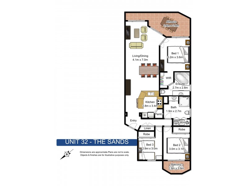 32/20-21 Pacific Parade, Yamba NSW 2464 Floorplan