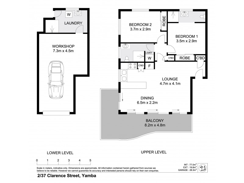 2/37 Clarence Street, Yamba NSW 2464 Floorplan