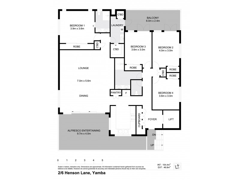 2/6 Henson Lane, Yamba NSW 2464 Floorplan