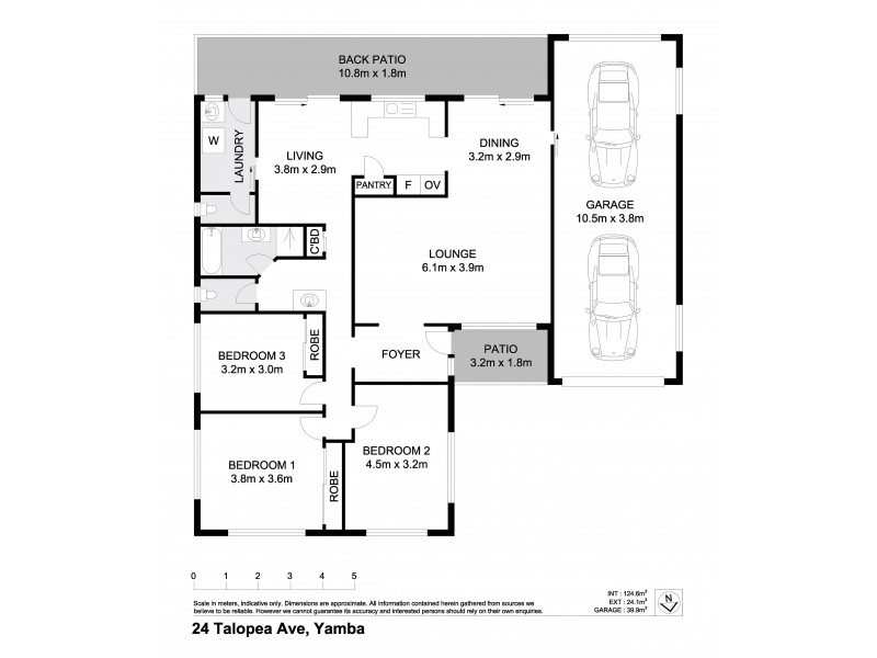 24 Telopea Avenue, Yamba NSW 2464 Floorplan