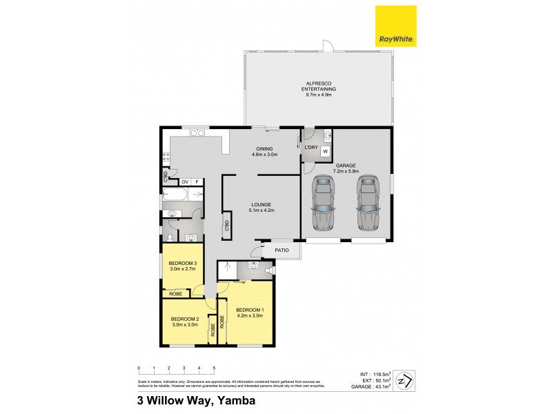 3 Willow Way, Yamba NSW 2464 Floorplan