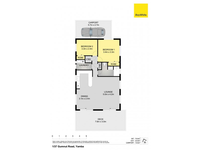 1/37 Gumnut Road, Yamba NSW 2464 Floorplan