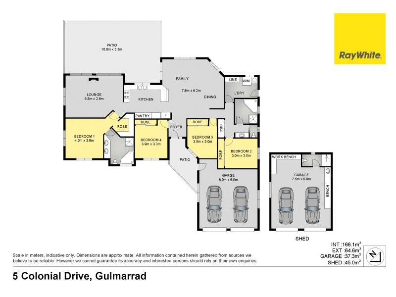 4 Colonial Drive, Gulmarrad NSW 2463 Floorplan