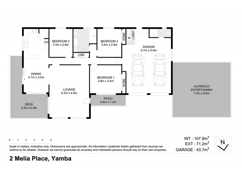 2 Melia Place, Yamba NSW 2464 Floorplan