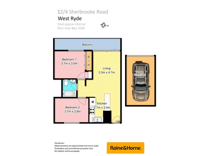 12/4-6 Sherbrooke Road, West Ryde NSW 2114 Floorplan