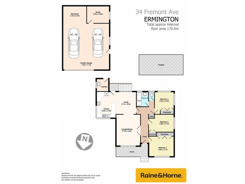 34 Fremont Ave, Ermington NSW 2115 Floorplan