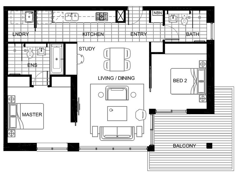 E202/7 Lardelli Drive, Ryde NSW 2112 Floorplan
