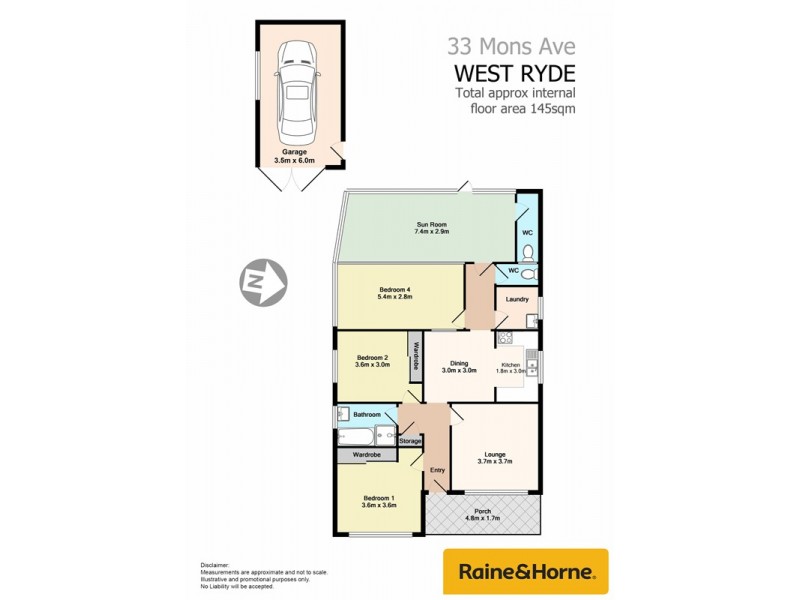 33 Mons Ave, West Ryde NSW 2114 Floorplan