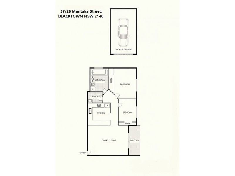 37/26 Mantaka Street, Blacktown NSW 2148 Floorplan