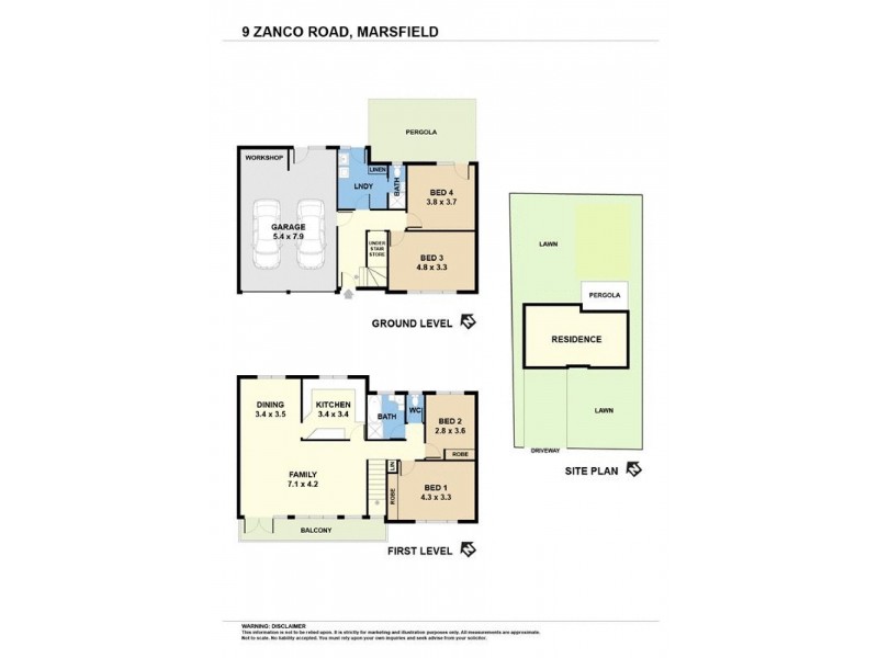 9 Zanco Road, Marsfield NSW 2122 Floorplan