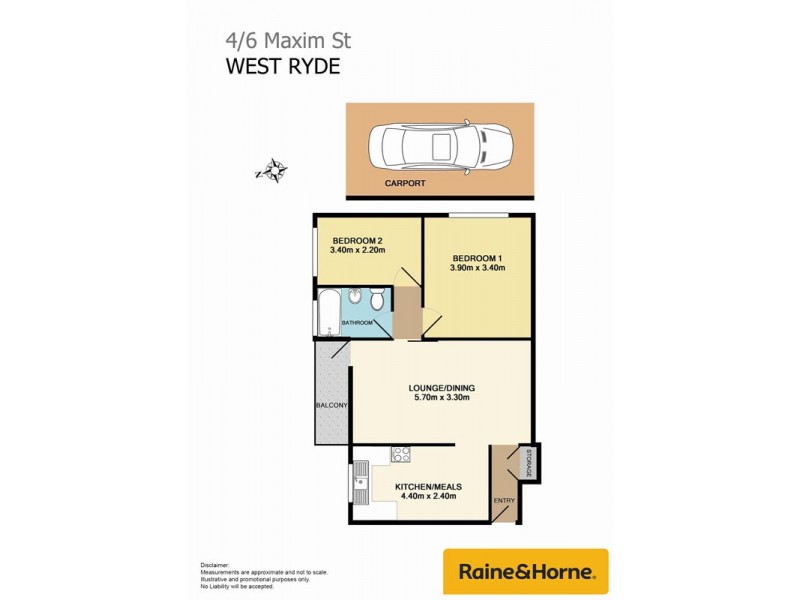 4/6 Maxim Street, West Ryde NSW 2114 Floorplan
