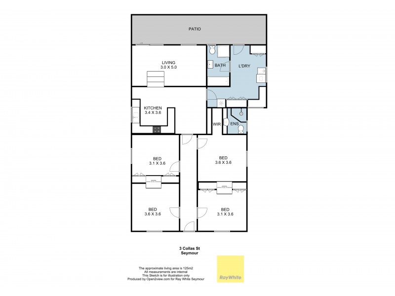 3 Collas Street, Seymour VIC 3660 Floorplan