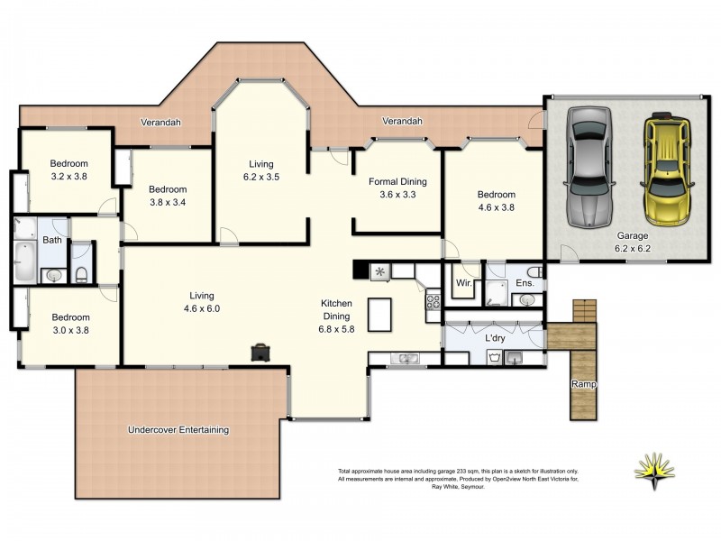 221 Ewings Road, Avenel VIC 3664 Floorplan