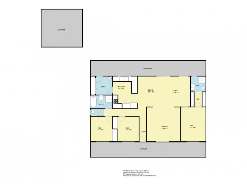 59 Hill Street, Longwood VIC 3665 Floorplan