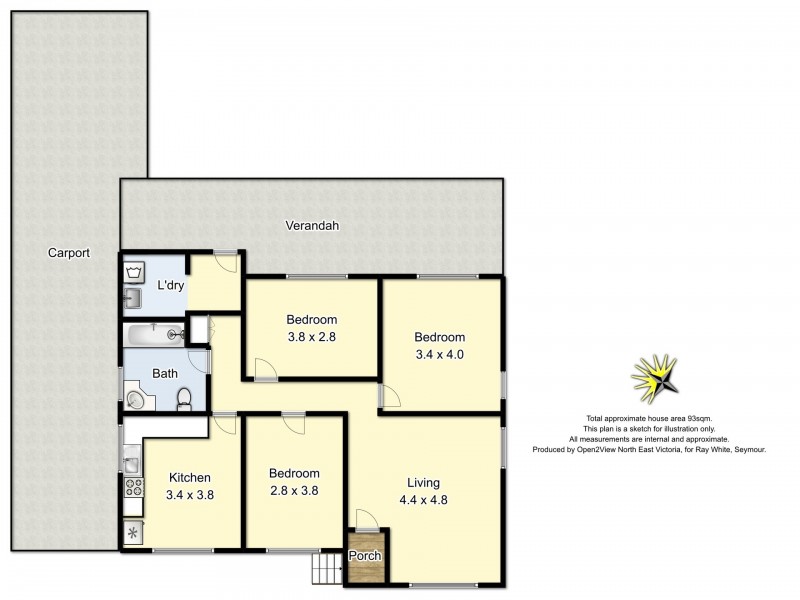 2 Don Court, Seymour VIC 3660 Floorplan