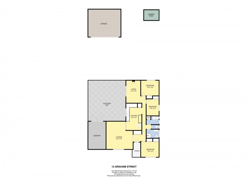 13 Graham Street, Euroa VIC 3666 Floorplan