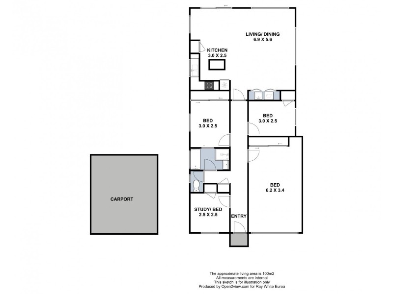 6 Anderson Street, Euroa VIC 3666 Floorplan