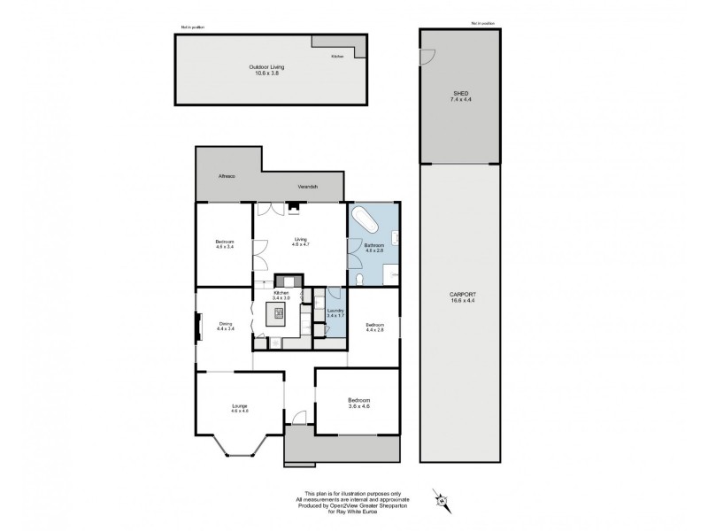 17 De Boos Street, Euroa VIC 3666 Floorplan