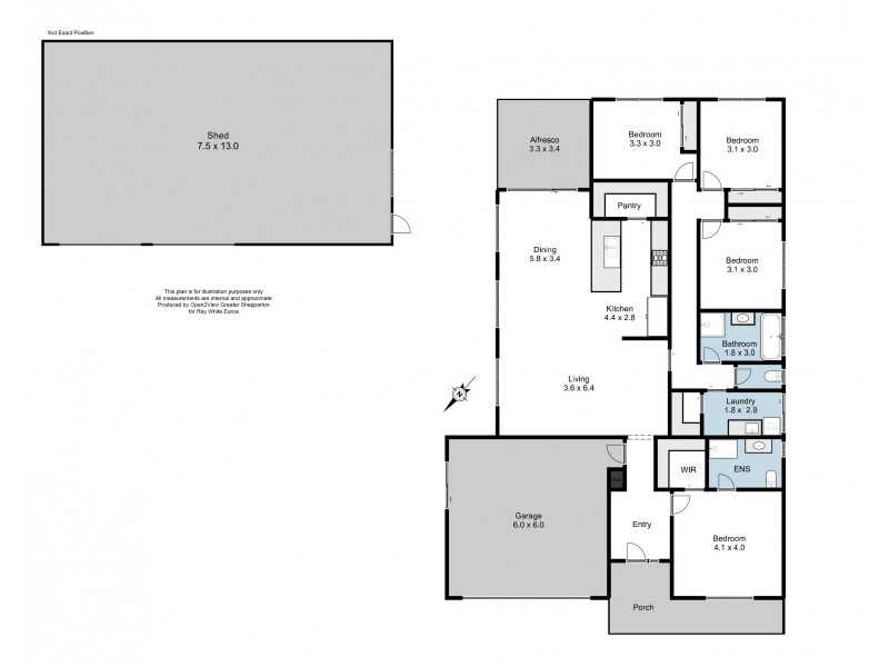 6 Barnes Street, Euroa VIC 3666 Floorplan