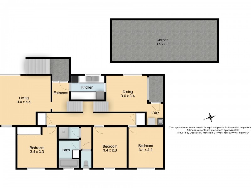 48 Monash Drive, Seymour VIC 3660 Floorplan