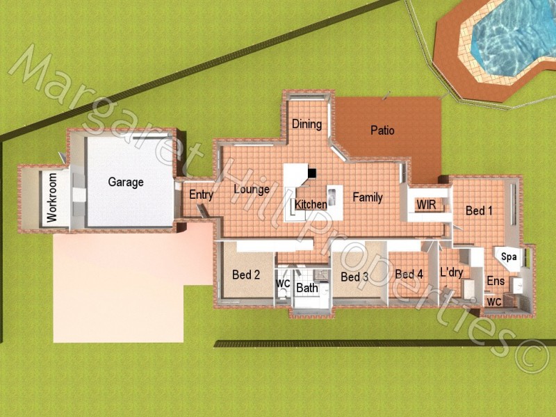 4 Clarence Court, Kirwan QLD 4817 Floorplan