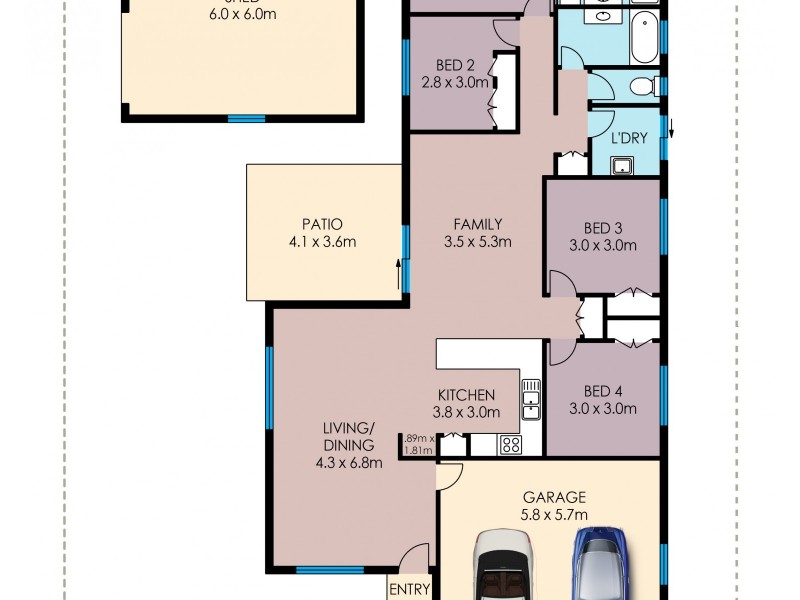 1 Meridian Court, Burdell QLD 4818 Floorplan