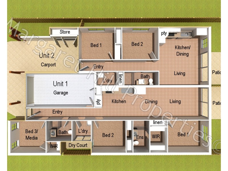 1 & 2 / 9 Intelligence Street, Oonoonba QLD 4811 Floorplan