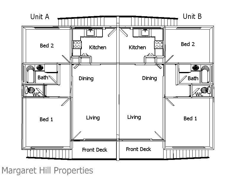 1 and 2 /46 Crocker Street, Kirwan QLD 4817 Floorplan