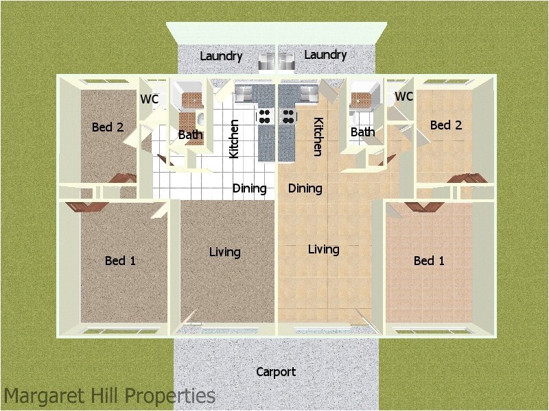 1 and 2 / 42 Cambridge Street, Gulliver QLD 4812 Floorplan