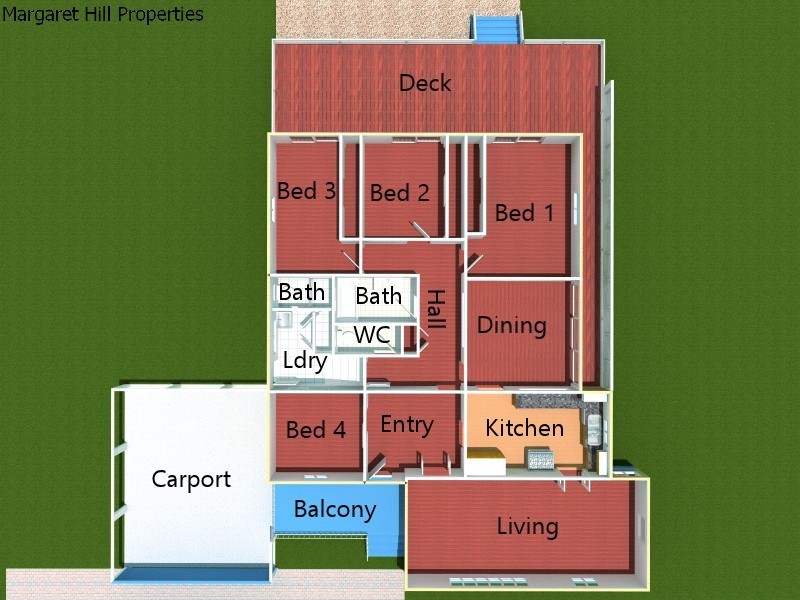 5 Kenilworth Avenue, Hyde Park QLD 4812 Floorplan
