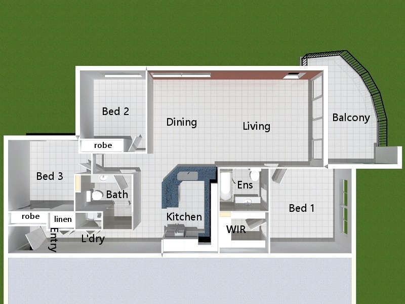 70/1 Stanton Terrace, Townsville City QLD 4810 Floorplan