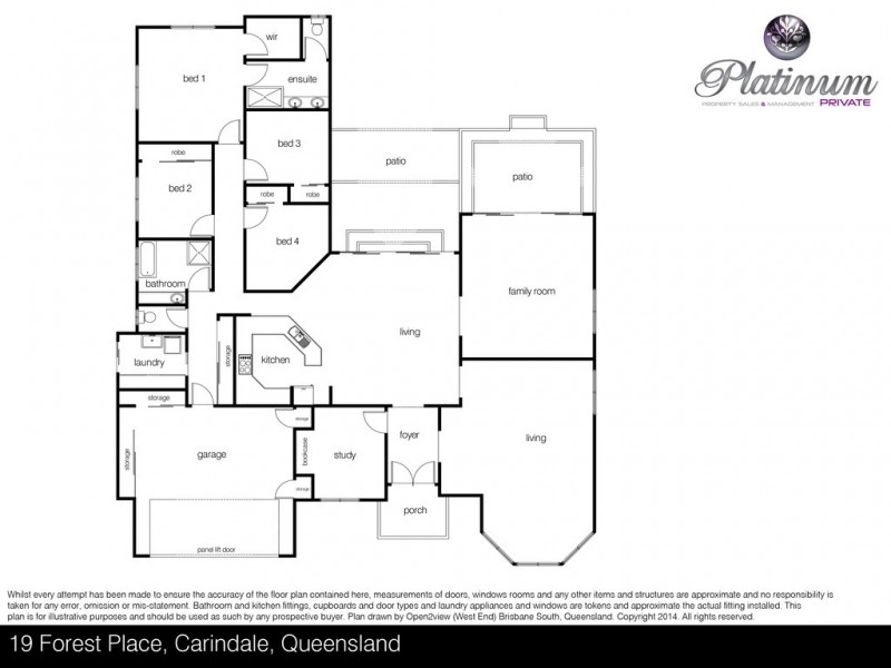 19 Forest Place, Carindale QLD 4152 Floorplan