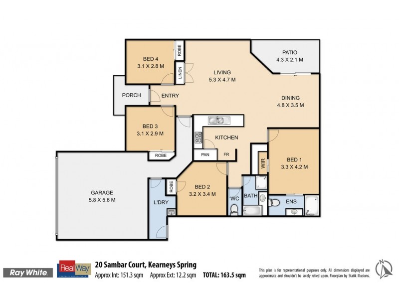 20 Sambar Court, Kearneys Spring QLD 4350 Floorplan