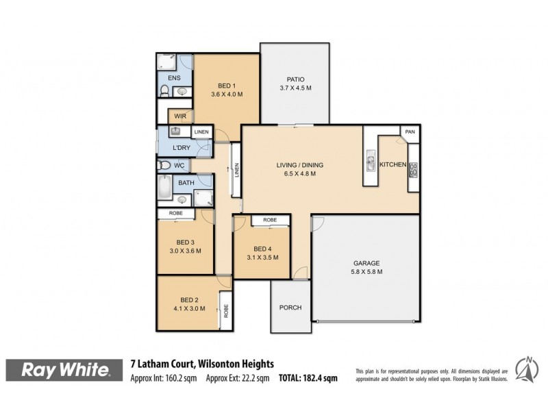 7 Latham Court, Wilsonton Heights QLD 4350 Floorplan