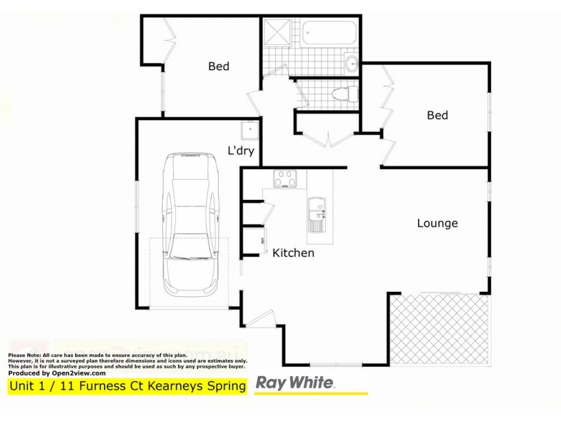 1/11 Furness Court, Kearneys Spring QLD 4350 Floorplan