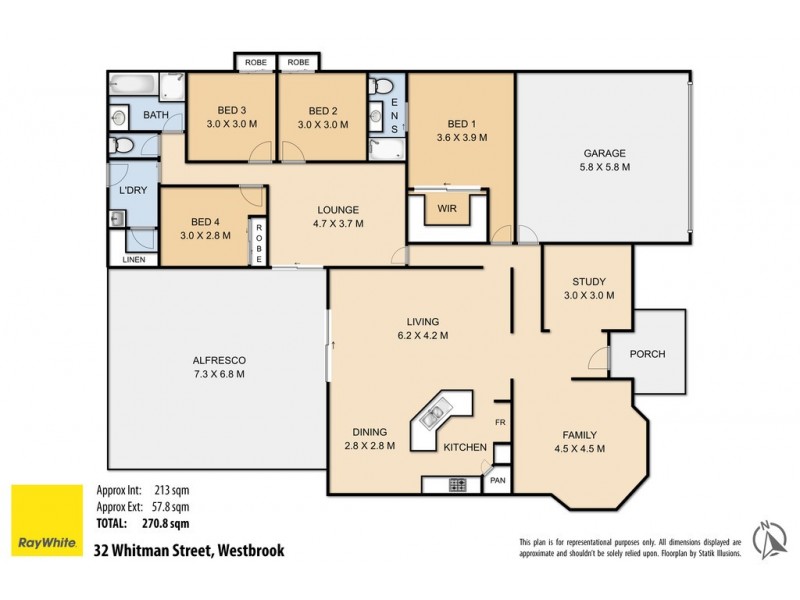 32 Whitman Street, Westbrook QLD 4350 Floorplan