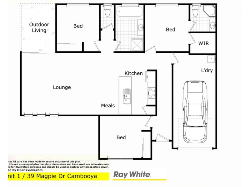 1/39 Magpie Drive, Cambooya QLD 4358 Floorplan