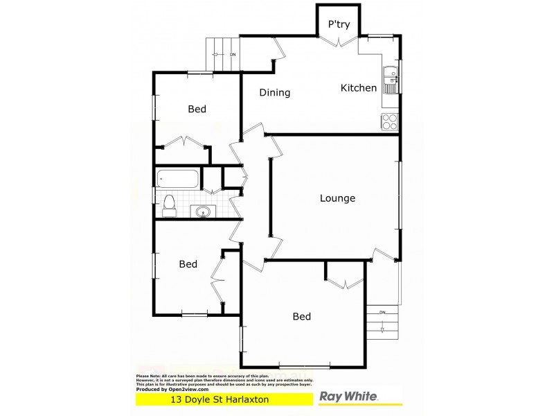 13 Doyle Street, Harlaxton QLD 4350 Floorplan