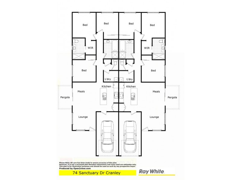 1/74 Sanctuary Drive, Cranley QLD 4350 Floorplan