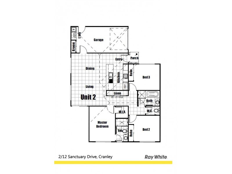 2/12 Sanctuary Drive, Cranley QLD 4350 Floorplan