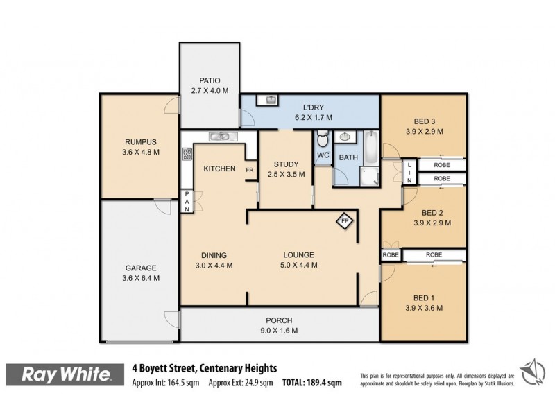 4 Boyett Street, Centenary Heights QLD 4350 Floorplan