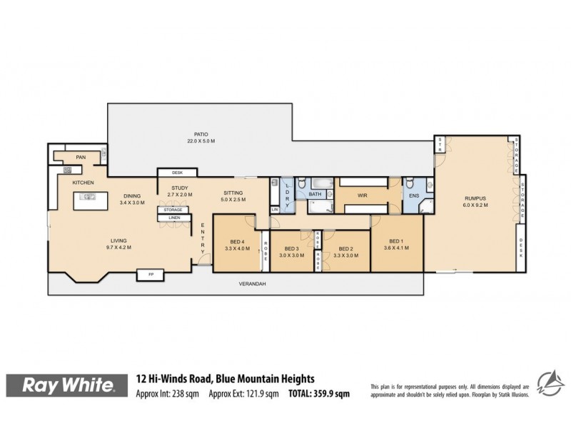 12 Hi Winds Road, Blue Mountain Heights QLD 4350 Floorplan