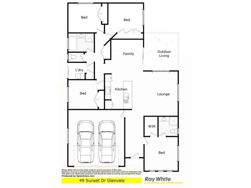 49 Sunset Drive, Glenvale QLD 4350 Floorplan