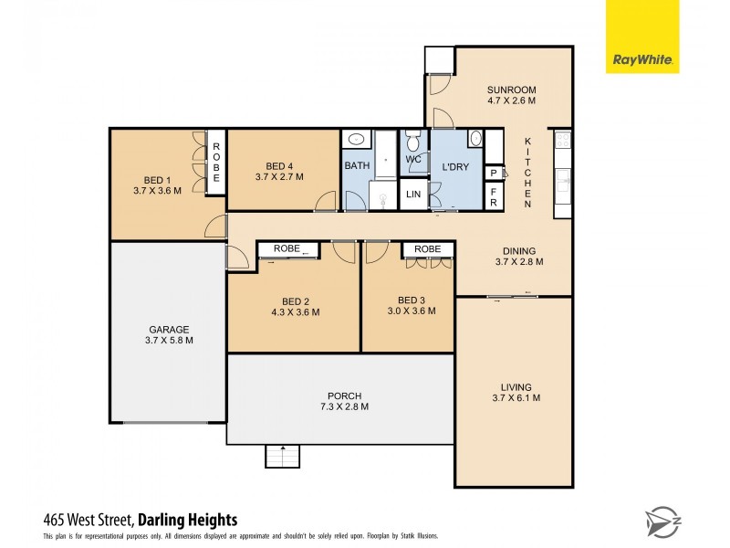 465 West Street, Darling Heights QLD 4350 Floorplan