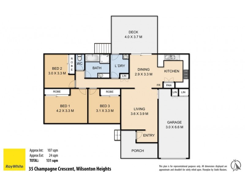 35 Champagne Crescent, Wilsonton Heights QLD 4350 Floorplan