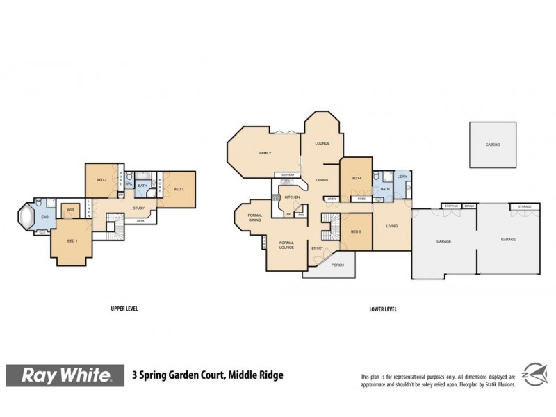 3 Spring Garden Court, Middle Ridge QLD 4350 Floorplan