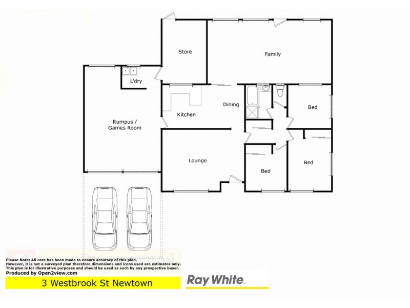 3 Westbrook Street, Newtown QLD 4350 Floorplan