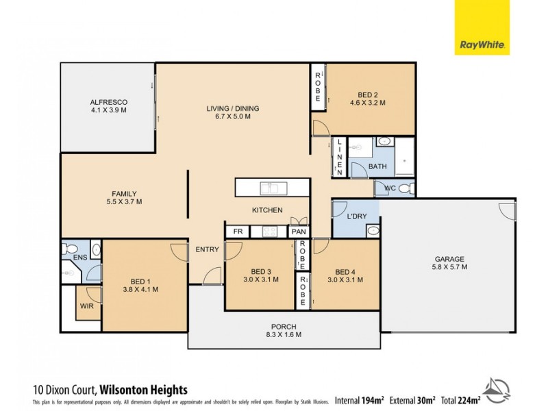10 Dixon Court, Wilsonton Heights QLD 4350 Floorplan