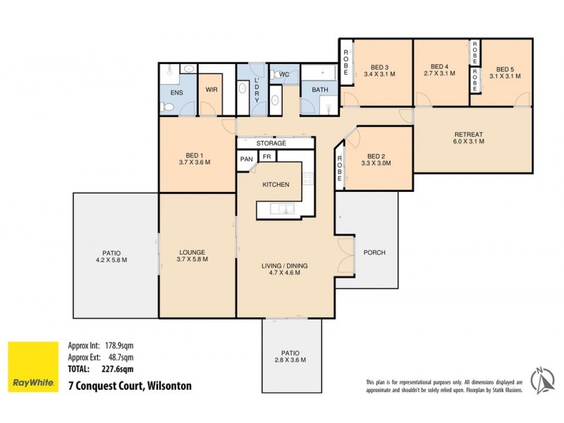 7 Conquest Court, Wilsonton QLD 4350 Floorplan