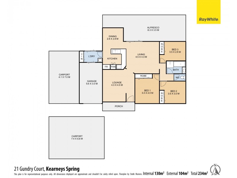 21 Gundry Court, Kearneys Spring QLD 4350 Floorplan